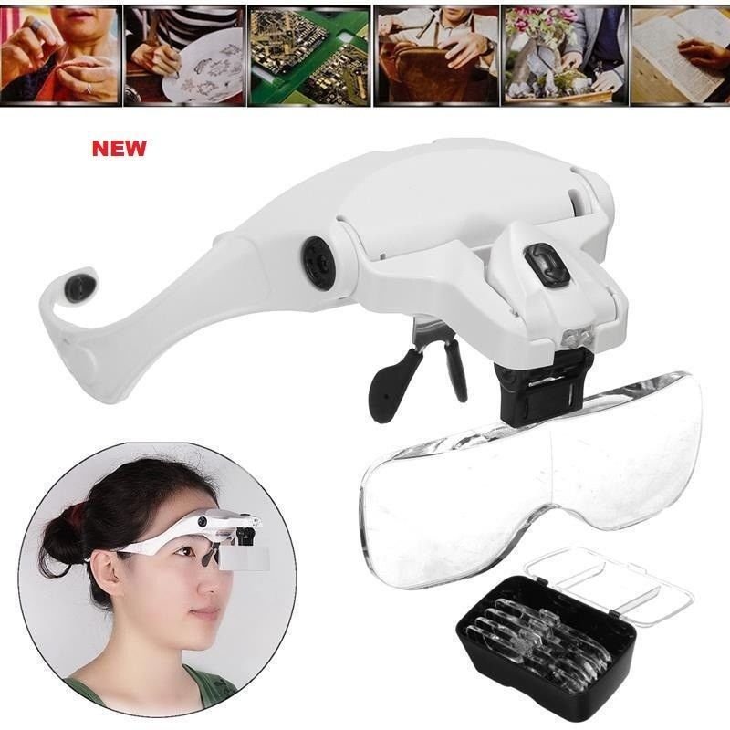 Dentist Loupes Dental Magnifier Surgical Binocular Glass Head  Medical 5 Lens