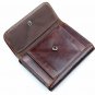 100% top cow leather men wallet vintage multifunctional Antimagnetic male case