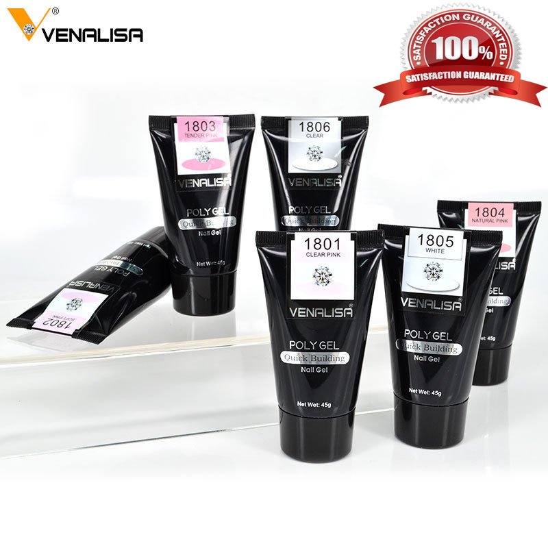 Venalisa Poly Gel Quick Building 45g Finger Extension Nail Gel Camouflage UV