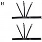 2pc Adjustable Hidden Suspenders Gentleman Shirt Holder