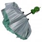 Cartoon Fruit Doll Sun Rain Umbrella Outdoor Foldable Kokeshi Parasol Green