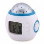 Colorful Star Children Room Night Light Projector Lamp Alarm Clock Sleeping