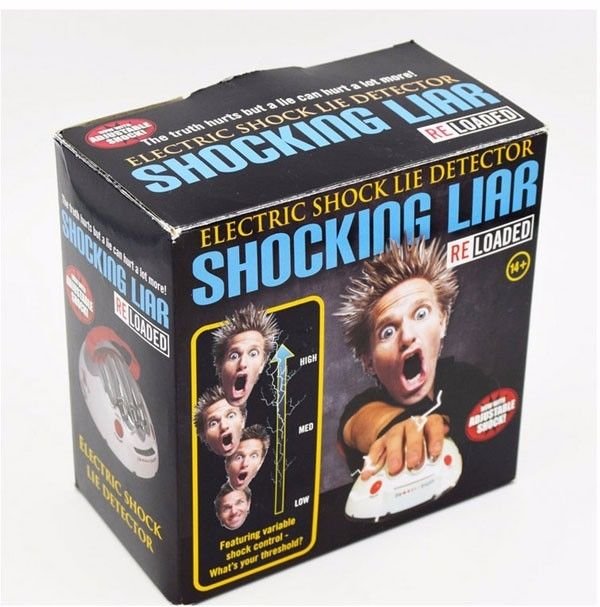 Funny Shocking Liar Detector Children Game - White Color - Free Shipping !!!