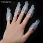 New Transparent / Purple / Pink Plastic Nail Polish Remover Nail clips 10pcs