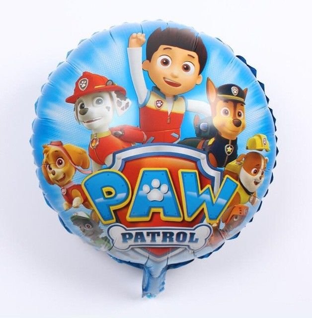 5pcs Paw Patrol Aluminum Balloon set children's holiday party layout ...