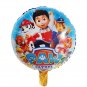 5pcs Paw Patrol Aluminum Balloon set children's holiday party layout decoration