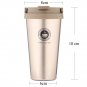 Heat Resistant Thermos Coffee Mug Portable Stainless Steel Vacuum Flask  500ml