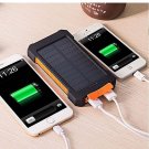 New 20000mah Solar Portable Power Bank Charger Dual All USB Devices