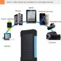 New 20000mah Solar Portable Power Bank Charger Dual All USB Devices