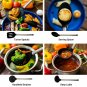 100% FOOD GRADE silicone cooking spoon Stainless Steel Cooking Utensil Set