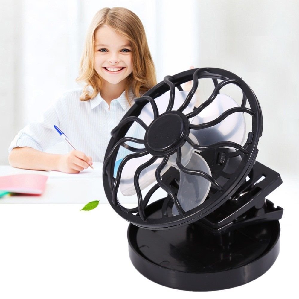 Electric Mini Clip-on Solar Fan Air Conditioner Cooling Cell Fan Outdoors Tools