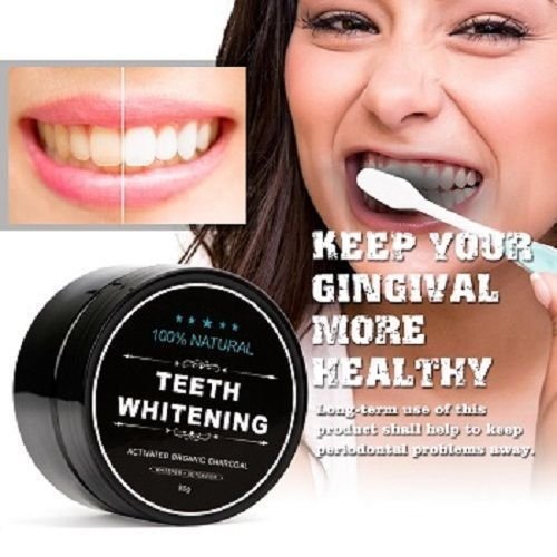 Activated Charcoal Teeth Whitening Organic Coconut Shell Powder Bianco Smile