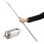Magic Appearing Cane - Silver Stainless Steel Cane - 110 cm - Free Shipping !!!