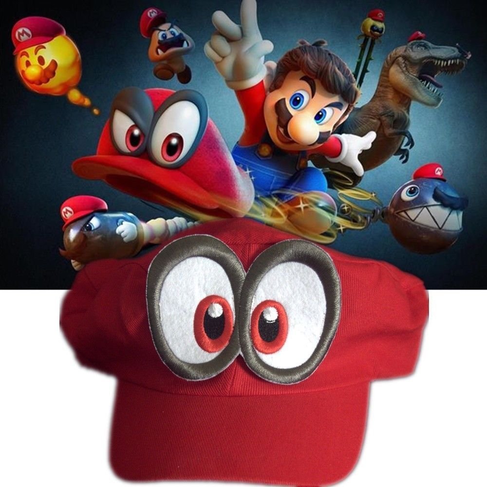 Nintendo Super Mario Odyssey Cappy Hat Rare Official Handmade Switch Cosplay 