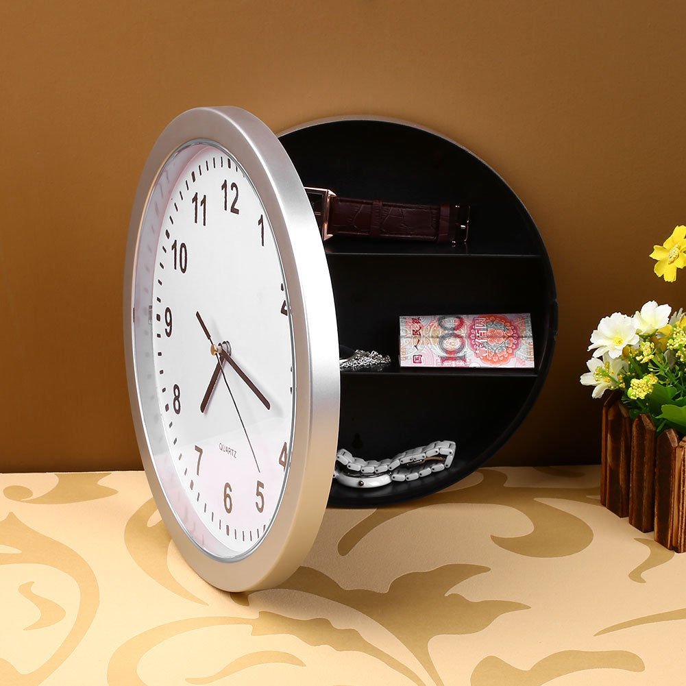 Wall Clock Hidden Safe - SINOCMP Clock Safe Secret Safes Hidden Safe Wall Clo...