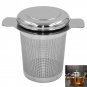 Reusable Stainless Steel Tea Infuser Lid Tea and Coffee Filters for Loose Tea