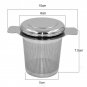 Reusable Stainless Steel Tea Infuser Lid Tea and Coffee Filters for Loose Tea