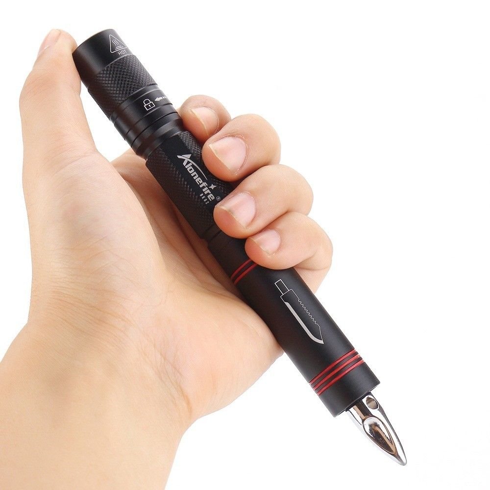 Multi-Function Tactical Flashlight - Portable Self Defense Tool
