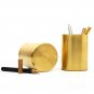 Brass Pen Holder Stationery Container Pencil Pen Pot Desk Accessories
