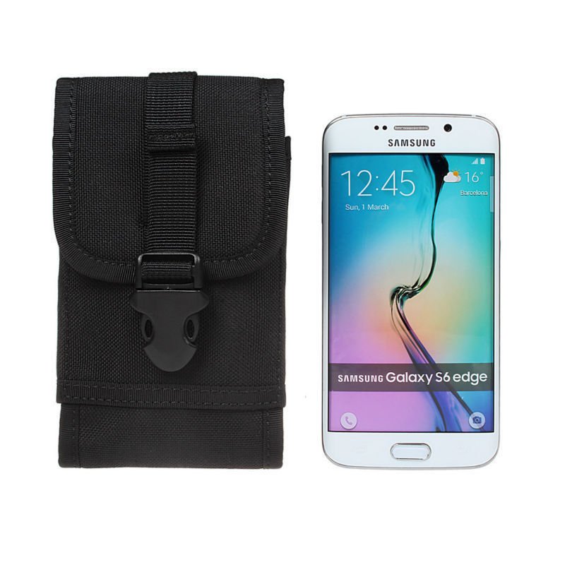 Universal Holster Case for Extra Large Phone Durable Leather+Nylon Fl...