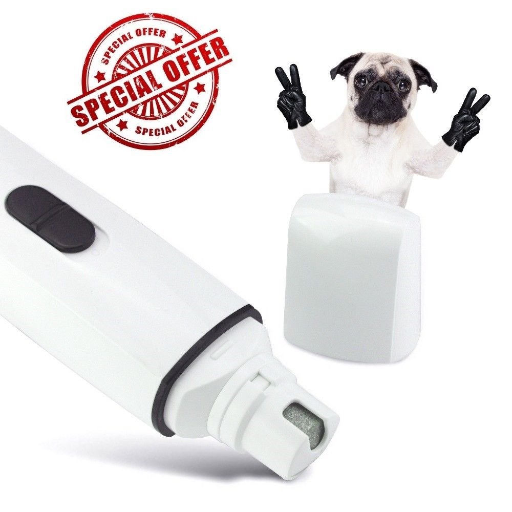 URPOWER Electric Premium Pet Nail File Gentle Paws Grooming Trimmer Clipper !