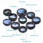 Phone lens kit universal 10 in 1 Wide Angle macro Lens CPL Filter Kaleidoscope