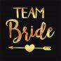 10Pcs Bride Team Gold Stickers Temporary Tattoo Sticker Wedding Decoration!