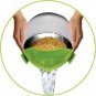 SIMPLE STRAINER - The Best Clip-on Green Silicone Pasta Strainer - Dishwasher...
