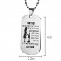 To My Son Dog Tag Gifts Necklace Mother Son Pendant Military Mother To Son Birth