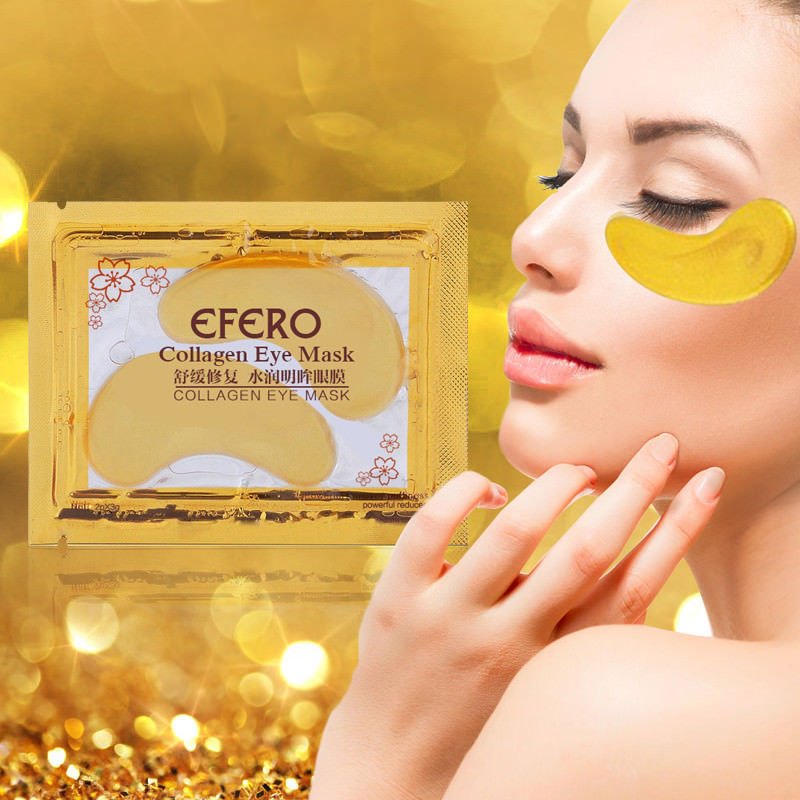 Gold Crystal Collagen Eye Mask Patches Dark Circles Eye Bags Removal 5Packs