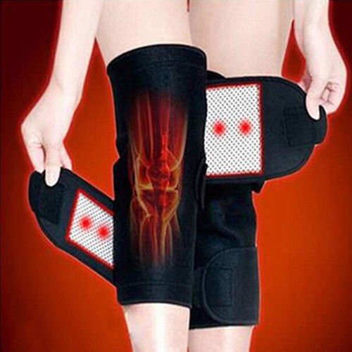 1 Pair Magnetic Therapy Self Heating Knee Pad - Black Color - Free Shipping !!!