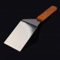 Stainless Steel Spatula Scraper Turner Scoop Wooden Handle Pastry Kitchen Tools