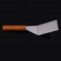 Stainless Steel Spatula Scraper Turner Scoop Wooden Handle Pastry Kitchen Tools