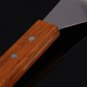 Stainless Steel Spatula Scraper Turner Scoop Wooden Handle Pastry Kitchen Tools