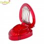 Red Strawberry Slicer Carving Plastic Tools Salad Cutter Cake Decoration Cutter