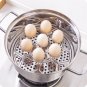 Stainless Steel Eggs Steamer Rack 7 Holes Steaming Grid Stand Cookware Tool