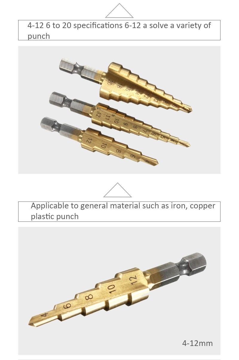 Doersupp 3-Set HSS Titanium Coated Drill Bit !! Free Shipping !!