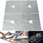 Reusable Glass Fiber Foil Gas Stove Anti-fouling and oil Protector 4 pcs