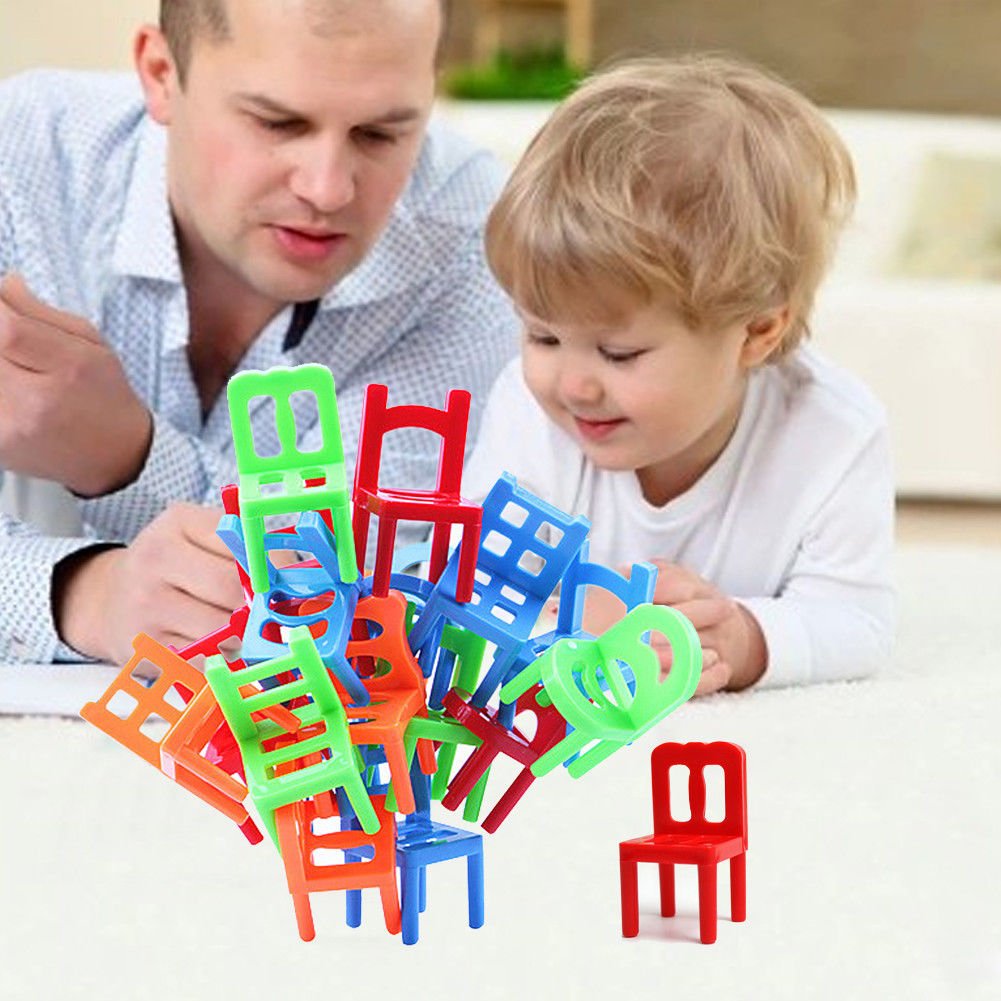 Balance Chairs Board Game Children Kids Educational Board Games 18 Pcs