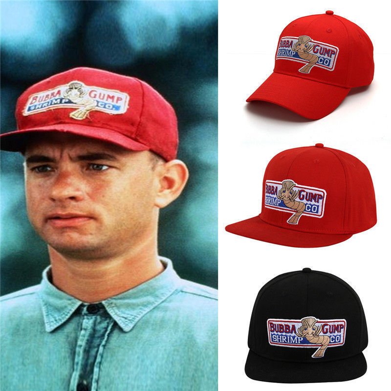 New Bubba Gump Shrimp CO Hat Forrest Gump Costume Embroidered Snapback Cap Gift