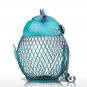Blue Cat Bank Shaped Piggy Bank Metal Coin Bank Money Box Figurines Saving Money