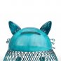 Blue Cat Bank Shaped Piggy Bank Metal Coin Bank Money Box Figurines Saving Money