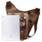 Men Canvas Retro Travel Cycling Crossbody Bag Chest Bag