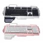 104Keys USB Wired RGB LED Backlight Mechanical Handfeel Gaming Keyboard 26Keys