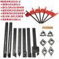 7pcs DCMT/CCMT Carbide Inserts Tool Holder Boring Bar Wrenches Lathe Turning