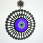 Turkish Evil Blue Eye Glass L28CM Flower Charm Wall Hanging Amulet Nazar Boncuk