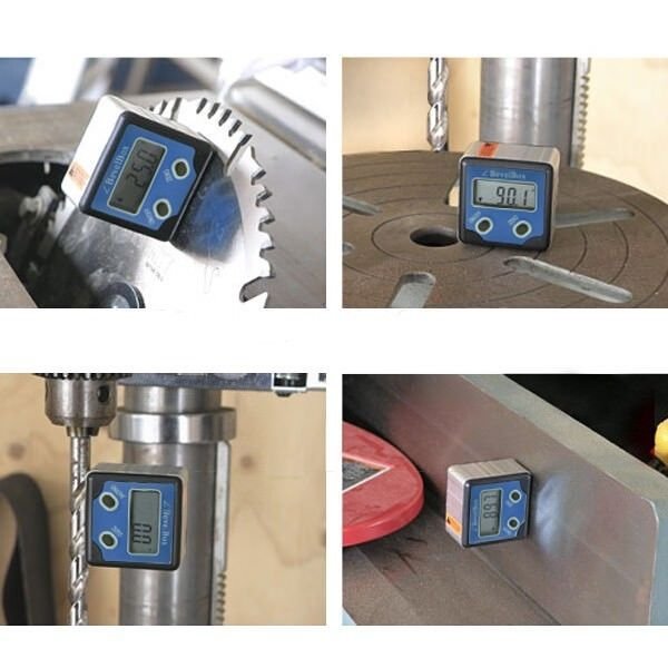 360 Degre Digital Mini Bevel Box Angle Gauge Meter Protractor Magnets Inclinator