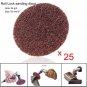 25pcs 24 Grit 2 Inch R-Type Abrasive Sanding Discs Roll Lock Sanding Pads