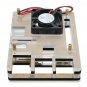 Acrylic Transparent Clear Case Enclosure Box + Cooling Fan for Raspberry Pi 3