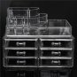 6 Drawer Clear Acrylic Make Up Organizer Drawers Cosmetic Display Holder Case St